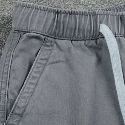 New OUKU Men's Chino Shorts Bermuda shorts Work Shorts Pocket Elastic Waist Plain Comfort Wearable Short Outdoor Casual Daily Streetwear Stylish ArmyGreen Black Grey