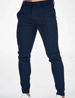 Online OUKU Men's Chinos Chino Pants Pocket Geometry Comfort Breathable Outdoor Daily Going out Fashion Casual Black Dark Blue Inelastic