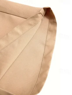 Online OUKU Men's Chinos Chino Shorts Buttons Pocket Plain Comfort Formal Party Work Fashion Classic Style Black Khaki Micro-elastic