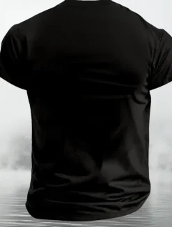 Online OUKU Men's City Los Angeles T Shirt Tee Top 100% Cotton Short Sleeve Graphic Shirt Black White Dark Grey Comfortable Tee Street Sports Outdoor Fashion Designer Clothing