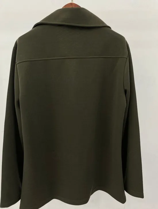 Outlet OUKU Men's Coat Trench Coat Daily Vacation Fall & Winter Polyester Soft Outerwear Clothing Apparel Fashion Classic Plain Pocket Turndown Double Breasted