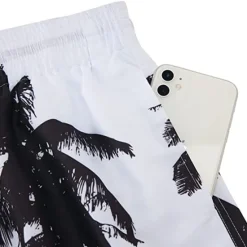 Discount OUKU Men's Coconut Tree Board Shorts Swim Shorts Swim Trunks Mid Waist Hawaiian Boho Casual Daily Holiday Drawstring with Mesh lining Elastic Waist Designer Clothing Apparel