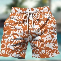 Hot OUKU Men's Coconut Tree Flower / Floral Swim Trunks Swim Shorts Board Shorts Mid Waist Hawaiian Casual Holiday Beach Drawstring with Mesh lining Elastic Waist Designer Clothing Apparel