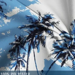 Discount OUKU Men's Coconut Tree Flower / Floral Swim Trunks Swim Shorts Board Shorts Mid Waist Hawaiian Casual Holiday Beach Drawstring with Mesh lining Elastic Waist Designer Clothing Apparel