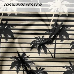 Sale OUKU Men's Coconut Tree Palm Tree Tropical Plants Summer Hawaiian Shirt Aloha Shirt Short Sleeves Shirt Turndown Hawaiian Casual Resort Outdoor Vacation Street Black Blue S M L