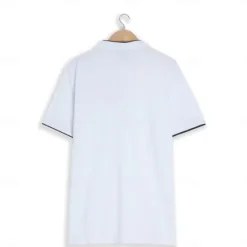 Discount OUKU Men's Collarless Golf Shirts Banded Collar Shirt Work Business Stand Collar Mandarin Collar Short Sleeve Fashion Basic Solid Color Plain Button Summer Regular Fit Navy Black White Burgundy Collarless