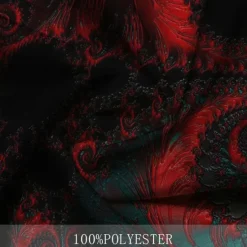 OUKU Men's Color Block Button Up Shirt Printed Shirts Long Sleeve Artistic Subcultural Fashion Casual Vacation Party Street Spring & Summer Turndown Print Button-Down Rose+Black Black Green Dark Red Black