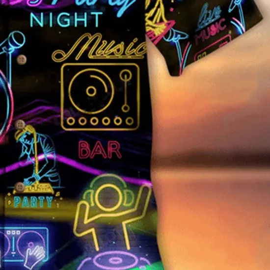 Discount OUKU Men's Colorful Lights Shirt Summer Hawaiian Shirt Aloha Shirt Short Sleeves Shirt Turndown Tropical Streetwear Hawaiian Party Daily Hawaiian Black Blue Purple S M L