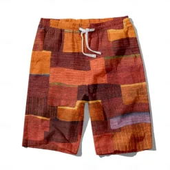 Discount OUKU Men's Colorful Swim Trunks Swim Shorts Board Shorts Mid Waist Hawaiian Casual Holiday Beach Drawstring with Mesh lining Elastic Waist Designer Clothing Apparel