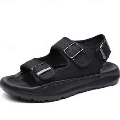OUKU Men's Comfortable Casual Sandals with Double Buckle Design – Stylish Adjustable Outdoor Footwear for Summer and Vacation
