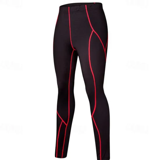 Online OUKU Men's Compression Pants Running Tights Leggings with Phone Pocket Base Layer Athletic Athleisure Summer Spandex 4 Way Stretch Breathable Quick Dry Sweat wicking Fitness Gym Workout Running Slim Fit