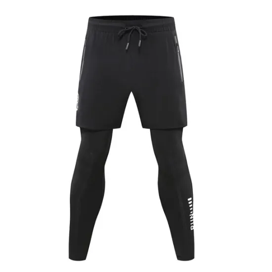 Clearance OUKU Men's Compression Pants Running Shorts With Tights Drawstring 2 in 1 Base Layer Athletic Athleisure Spandex Breathable Quick Dry Moisture Wicking Fitness Gym Workout Running Sportswear Activewear