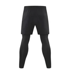 Clearance OUKU Men's Compression Pants Running Shorts With Tights Drawstring 2 in 1 Base Layer Athletic Athleisure Spandex Breathable Quick Dry Moisture Wicking Fitness Gym Workout Running Sportswear Activewear