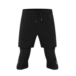 Clearance OUKU Men's Compression Pants Running Shorts With Tights Drawstring 2 in 1 Base Layer Athletic Athleisure Spandex Breathable Quick Dry Moisture Wicking Fitness Gym Workout Running Sportswear Activewear
