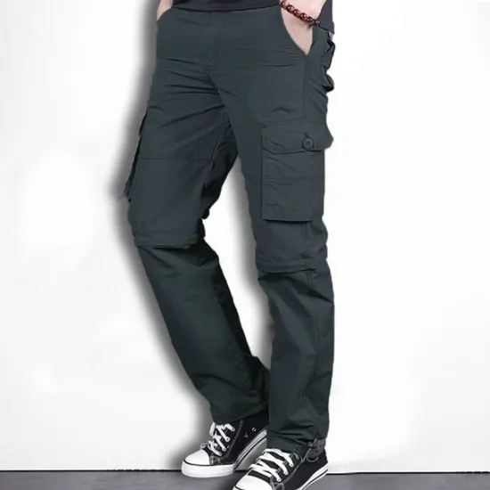 Sale OUKU Men's Convertible Zip Off Pants Hiking Pants Trousers Tactical Cargo Pants Summer Outdoor Waterproof Breathable Quick Dry Lightweight Bottoms Grey khaki Fishing Climbing Running M L XL XXL 3XL