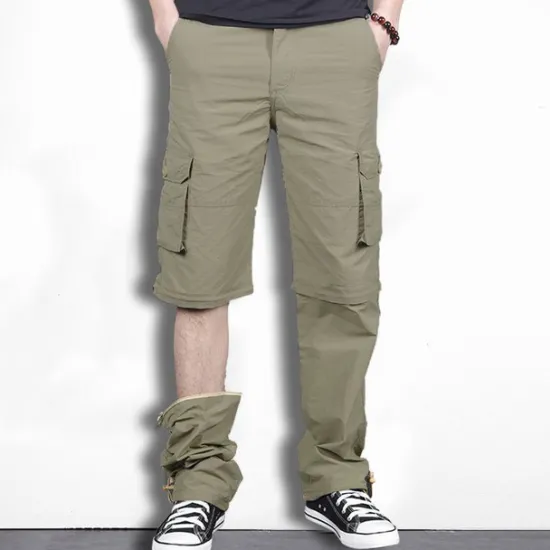 Sale OUKU Men's Convertible Zip Off Pants Hiking Pants Trousers Tactical Cargo Pants Summer Outdoor Waterproof Breathable Quick Dry Lightweight Bottoms Grey khaki Fishing Climbing Running M L XL XXL 3XL