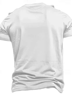 Outlet OUKU Men's Cool Skulls Flame T Shirt Short Sleeve T shirt 3D Print Crew Neck Shirt Exaggerated Designer Party Holiday Club Summer Spring Clothing Apparel S M L XL XXL XXXL White