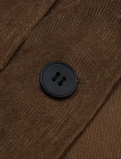 Online OUKU Men's Corduroy Jacket Outdoor Work Daily Pocket Warm Fashion Fall & Winter Polyester Solid Color Pocket Buttons Single Breasted Blazer Black Brown