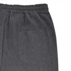 OUKU Men's Corduroy Pants Trousers Casual Pants Pocket Elastic Waist Drawstring Plain Comfort Sports Outdoor Daily Fashion Casual ArmyGreen Black Micro-elastic