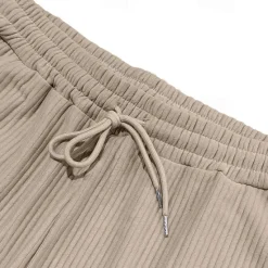 Discount OUKU Men's Corduroy Pants Trousers Summer Pants Beach Pants Pocket Elastic Waist Drawstring Plain Comfort Sports Outdoor Daily Fashion Casual Black Green Micro-elastic
