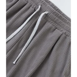 New OUKU Men's Corduroy Pants Trousers Casual Pants Drawstring Elastic Waist Multi Pocket Plain Comfort Sports Outdoor Daily Fashion Casual Black Army Green Micro-elastic