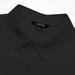Online OUKU Men's Cotton Linen Shirt White Long Sleeve Turndown Summer Spring Outdoor Office Clothing Apparel Black
