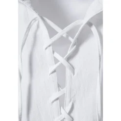 Online OUKU Men's Cotton Linen Shirt Summer Shirt Casual Shirt Beach Shirt Solid Color Vacation Casual Black White Khaki Dark Blue Short Sleeve Hooded Summer Clothing Apparel Drawstring