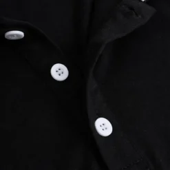 New OUKU Men's Cotton Polo Shirt Golf Polos Shirts Work Casual Lapel Ribbed Polo Collar Short Sleeve Basic Modern Color Block Patchwork Buttons Spring & Summer Regular Fit Navy-blue Wine Black Cotton Polo
