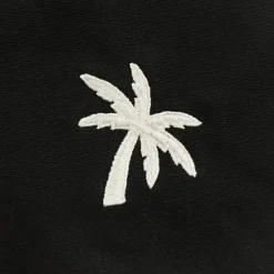 Sale OUKU Men's Cotton T shirt Tee Embroidered Palm Tree Crew Neck Training Outdoor Long Sleeve Clothing Apparel Elegant Warm Vacation Vintage