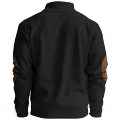 Online OUKU Men's Cow Print Hunting Sweatshirts Quarter Zip Sweatshirt Long Sleeve Sweatshirt Stand Collar Vintage Retro Western Cowboy 3D Printing Hunting Zipper Winter Spring & Fall Black