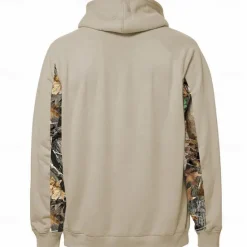 New OUKU Men's Cowboy Deer Hoodies Fashion Daily Long Sleeve Hooded Holiday Travel Streetwear Brown Gray Drawstring Zipper Pocket Fall Winter Designer