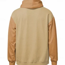 Online OUKU Men's Cowboy Hoodie Hoodies Sweatshirt Fashion Cowboy Long Sleeve Crew Neck Light Brown Blue Fall Winter Designer