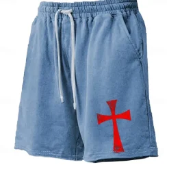 Clearance OUKU Men's Cross Board Shorts Swim Shorts Swim Trunks Mid Waist Hawaiian Casual Holiday Beach Drawstring with Mesh lining Elastic Waist Designer Clothing Apparel