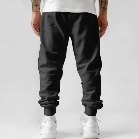 Best OUKU Men's Cross Sweatpants Joggers Pants Trousers Mid Waist Drawstring Elastic Waist Fashion Casual Outdoor Street Dailywear Pocket Spring Fall Winter 3D Print Black