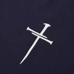 Outlet OUKU Men's Cross T Shirt Tee Top 100% Cotton Short Sleeve Graphic Shirt White Dark Blue Beige Comfortable Tee Vacation Street Fashion Designer Clothing