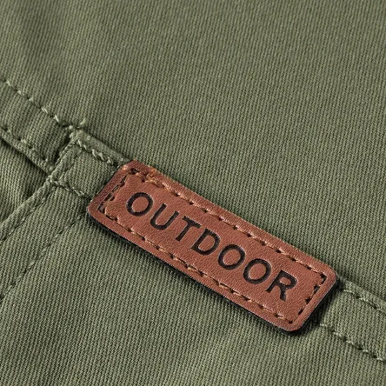 Online OUKU Men's Cross Work Shirt Western Shirt Cargo Shirt Short Sleeve Casual Tactical Sports & Outdoor Going out Summer Spring Turndown Print Army Green Khaki Dark Blue Beige