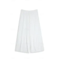 Hot OUKU Men's Culottes Wide Leg Linen Pants Trousers Summer Pants Patchwork Drawstring Elastic Waist Plain Comfort Breathable Casual Daily Holiday Fashion Classic Style Black White
