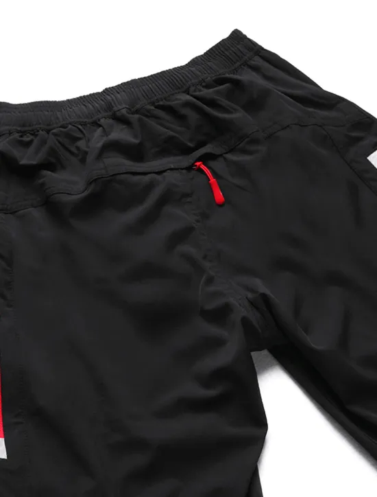 OUKU Men's Cycling Pants Hiking Bike Pants Trousers Outdoor Reflective Strips Bike Bottoms Windproof Breathable Moisture Wicking Quick Dry Anatomic Design Camping Fishing Mountain MTB Road Bike Black