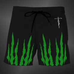 OUKU Men's 3D Print Scratches Halloween Costumes Swim Trunks Swim Shorts Board Shorts Mid Waist Fashion Streetwear Designer Casual Daily Holiday Pocket Elastic Waist 3D Print Designer Clothing Apparel