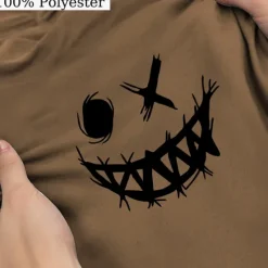 Discount OUKU Men's 3D Print Smile Face Shorts Summer Shorts Casual Shorts Mid Waist Fashion Streetwear Designer Casual Daily Holiday Pocket Drawstring Elastic Waist Designer Clothing Apparel