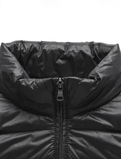 Hot OUKU Men's Down Vest Puffer Vest Gilet Daily Date Vacation Fashion Casual Fall & Winter Pocket Nylon Duckdown Warm Comfortable Solid Color Zipper Stand Collar Regular Fit Black Burgundy Blue Gray Vest