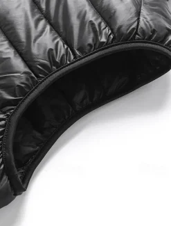 Hot OUKU Men's Down Vest Puffer Vest Gilet Daily Date Vacation Fashion Casual Fall & Winter Pocket Nylon Duckdown Warm Comfortable Solid Color Zipper Stand Collar Regular Fit Black Burgundy Blue Gray Vest
