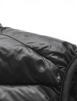 Hot OUKU Men's Down Vest Puffer Vest Gilet Daily Date Vacation Fashion Casual Fall & Winter Pocket Nylon Duckdown Warm Comfortable Solid Color Zipper Stand Collar Regular Fit Black Burgundy Blue Gray Vest