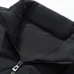 Best OUKU Men's Down Vest Quilted Vest Daily Casual Fall & Winter Zipper Pocket Polyester Comfortable Solid Color Zipper Stand Collar Black White Light Green Sky Blue Vest