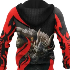 OUKU Men's Dragon Graphic Prints Hoodie Hoodies Sweatshirt Streetwear Designer Long Sleeve Hooded Daily Sports Yellow Red Print Spring & Fall Designer