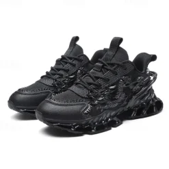 Outlet OUKU Men's Dragon-Themed Lightweight Athletic Sneakers – Unique Sculpted Sole Design, Breathable and Comfortable Running Shoes for Sports and Street Style