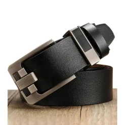 Outlet OUKU Men's Dress Belt Leather Belt Ratchet Belt Black Brown Alloy Retro Traditional Plain Daily Wear Going out Weekend
