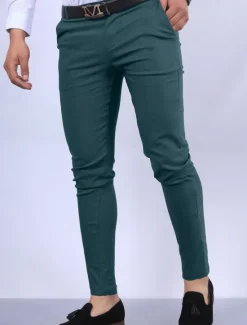 OUKU Men's Dress Pants Chinos Chino Pants Pocket Plain Comfort Business Daily Classic Style Black White Micro-elastic