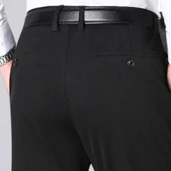 Clearance OUKU Men's Dress Pants Corduroy Pants Trousers Suit Pants Pocket Plain Comfort Breathable Wedding Business Casual Fashion Classic Black Navy Blue Stretchy