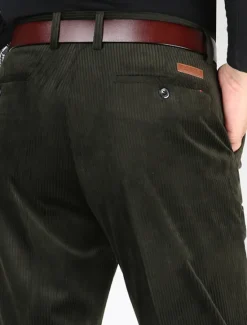 Sale OUKU Men's Dress Pants Corduroy Pants Winter Pants Trousers Slacks Pocket Plain Comfort Breathable Outdoor Daily Going out Fashion Casual Black Army Green